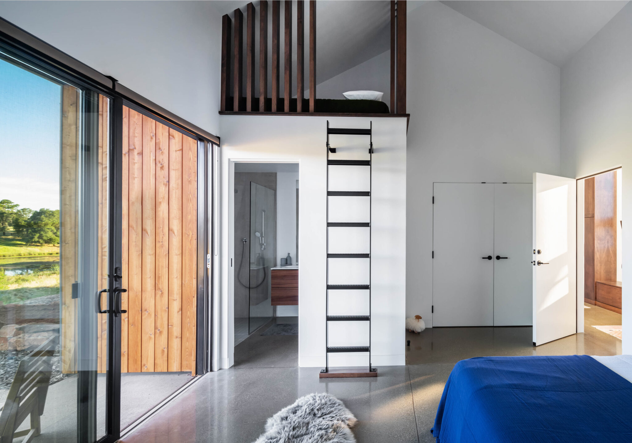 JNT custom home-bedroom with loft