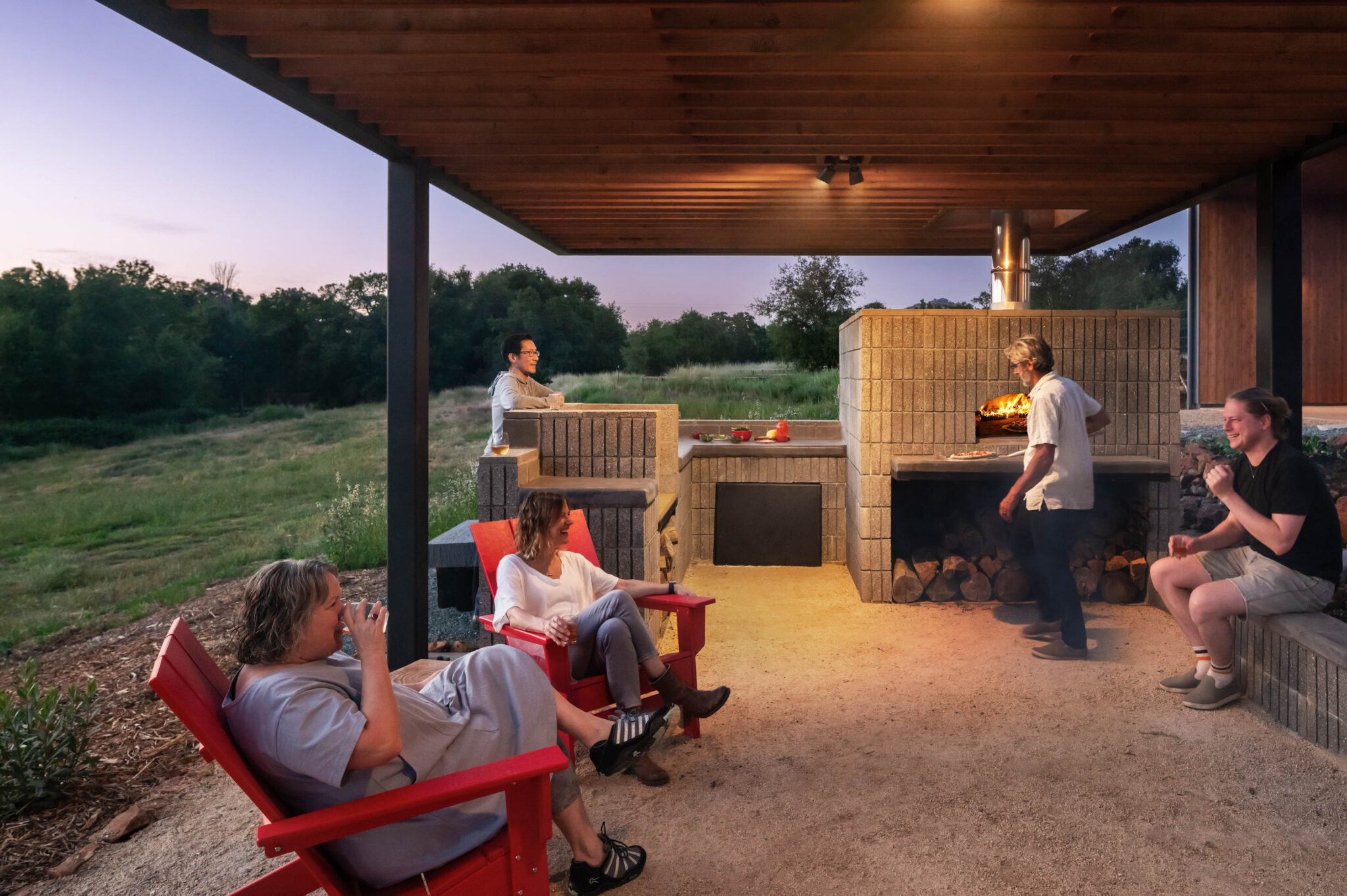 JNT custom home-outdoor-relax-area